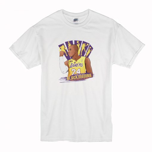 Kobe Bryant White T-Shirt AI