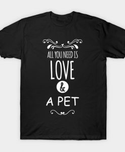 Love Animals Animals Kitten Dog Bird T-Shirt AI