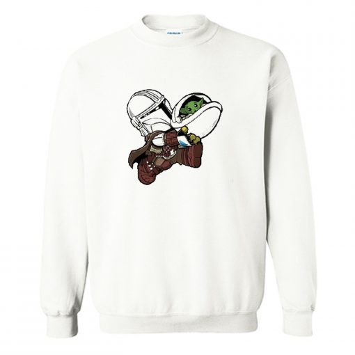 Mandalorian Stickers Baby Yoda Star Wars Sweatshirt AI