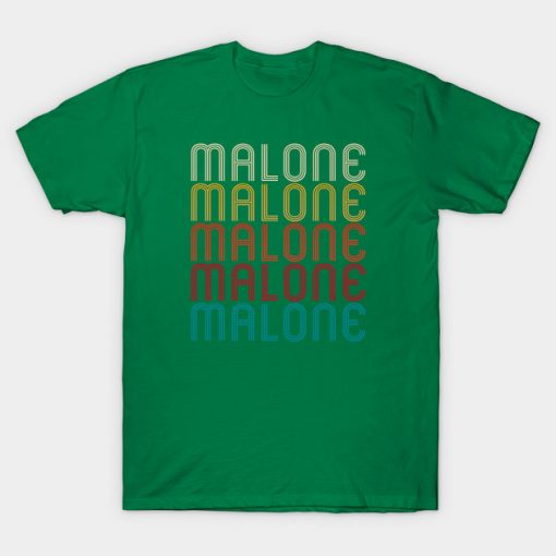 Name Malone Retro Vintage Style Lover Rapper T-Shirt AI