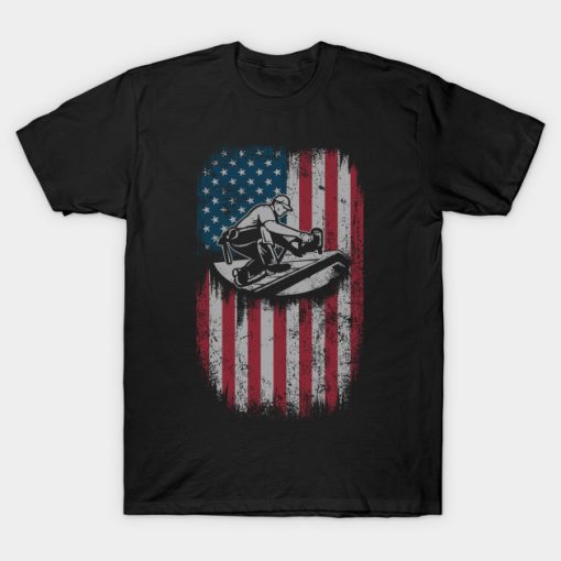 Proud Roofer American Flag T-Shirt AI