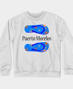 Puerto Morelos Mexico Crewneck Sweatshirt AI