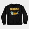 Purrito Funny Cute Burrito Cat Pun Gifts for Everyone Crewneck Sweatshirt AI