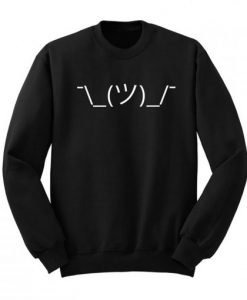 Shrug Emoji Sweatshirt AI