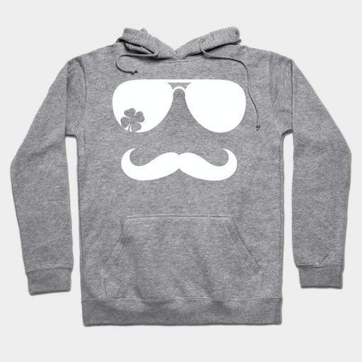 St Patrick’s day mustache Hoodie AI