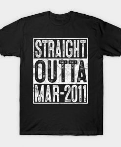 Straight Outta March 2011 9th Birthday Gift 9 Year Old T-Shirt AI