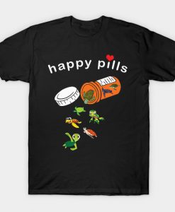 Turtle Happy Pills T-Shirt AI