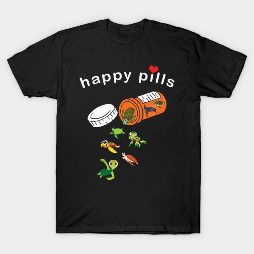 Turtle Happy Pills T-Shirt AI