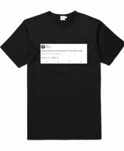 Twitt Forecast Kobe Bryant Death T Shirt AI