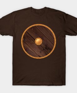 Wooden shield. T-Shirt AI