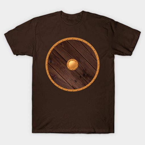 Wooden shield. T-Shirt AI