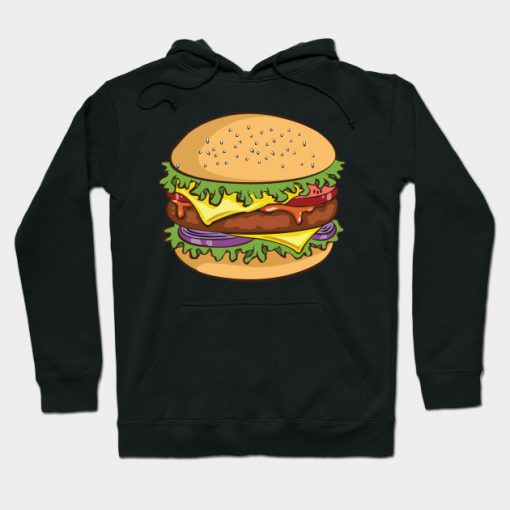 burger fast food Hoodie AI