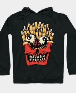 french fries monster Hoodie AI