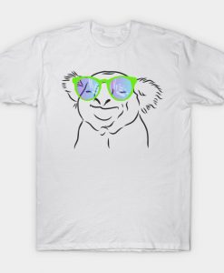 happy Koala with colored glasses T-Shirt AI