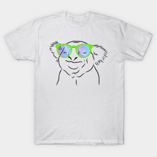 happy Koala with colored glasses T-Shirt AI