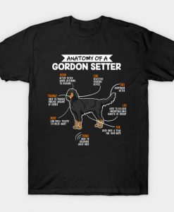 Anatomy Of A Gordon Setter Funny Dog Owner Gift T-Shirt AI