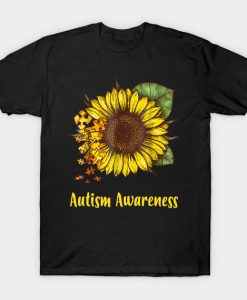 Autism Awareness Sunflower T-Shirt AI