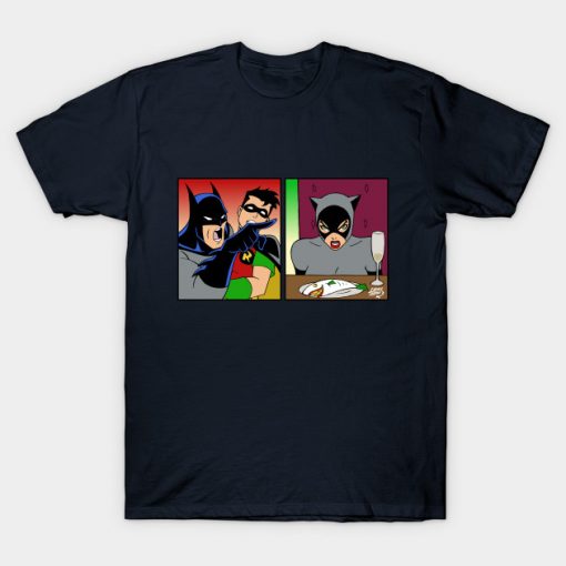 Batman Yelling at Catwoman Meme T-Shirt AI