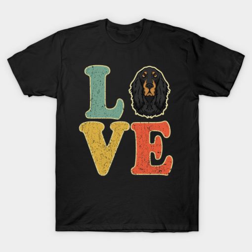 Love Gordon Setter Dog Lover Dog Owner Gift T-Shirt AI