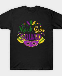 Mardi Gras Squad Costume Mens Womens Kids Party gift T-Shirt AI