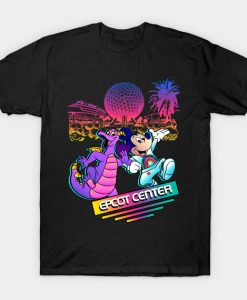Neon EPCOT Center T-Shirt AI