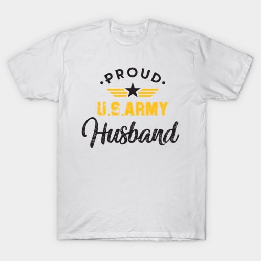 Proud Us Army Husband T-Shirt AI