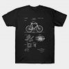 Vintage Patent Print 1900 Bicycle Cycling T-Shirt AI