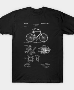 Vintage Patent Print 1900 Bicycle Cycling T-Shirt AI