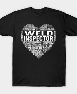 Weld Inspector Heart T-Shirt AI