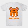 9th birthday hamster girl boys T-Shirt AI