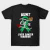 Aunt Liver Cancer Awareness Leopard Buffalo T-Shirt AI