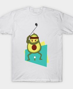 Avocado at golf T-Shirt AI