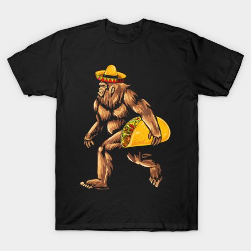 Bigfoot Taco Cinco de Mayo T-Shirt AI