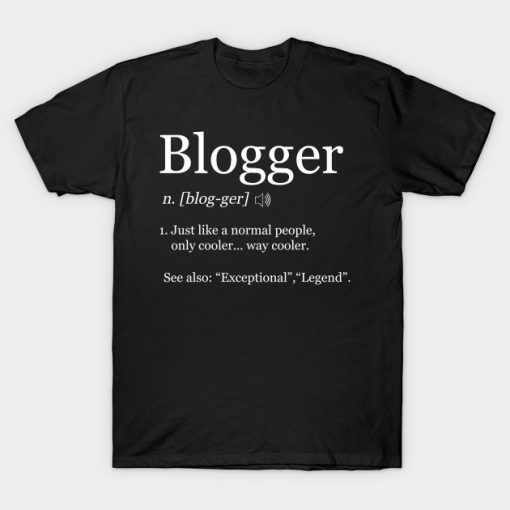 Blogger Meaning T-Shirt AI