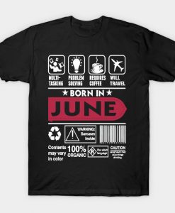 Born In June T Shirt AI