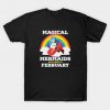 Magical Mermaids Are Born In February T-Shirt AI