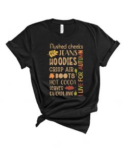 Fall Words Collage Pumpkins T Shirt AI