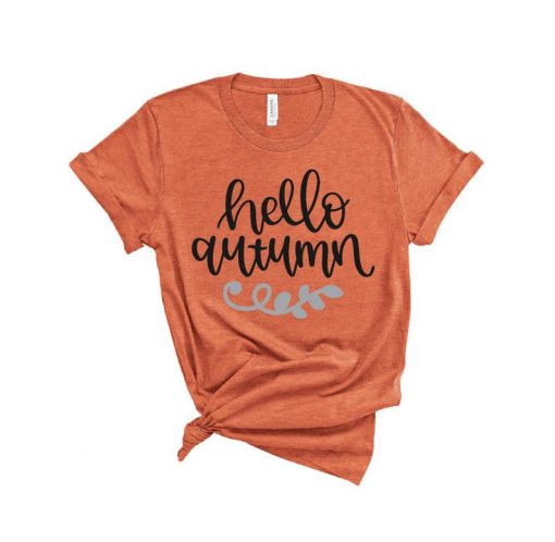 Hello Autumn T Shirt AI