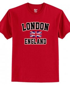London England Flag Red T-Shirt AI