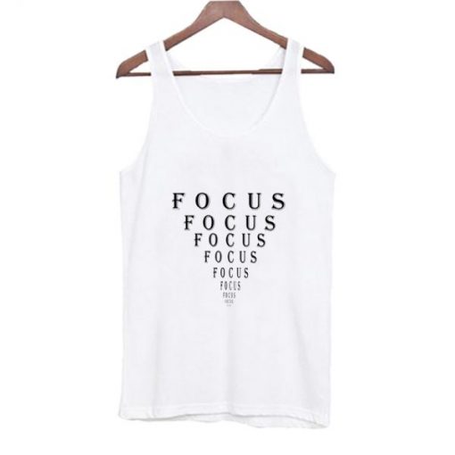 Focus Motivation Eye Chart Tank Top AI