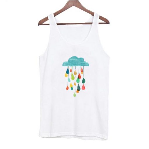 It is raining rainbow Tank Top AI