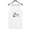 Unicorn Reading Book Believe in Yourself Floor Tank Top AI