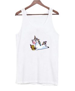 Unicorn Reading Book Believe in Yourself Floor Tank Top AI