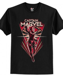 Captain Marvel Flying V T shirt AI