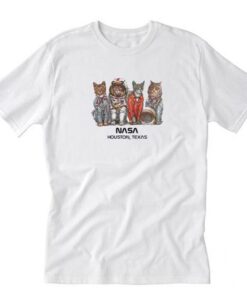 Cat Space Nasa T-Shirt AI