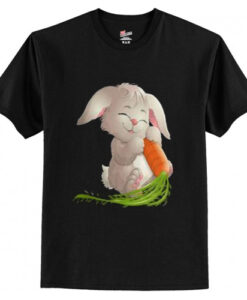 Easter Bunny with Carrots T shirt AI