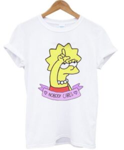 Lisa Simpson Nobody Cares T-shirt AI