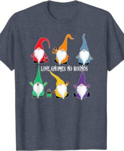 Love Gnomes No Bounds LGBT Pride T-Shirt AI