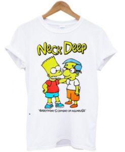 Neck Deep Bart Simpson T-Shirt AI