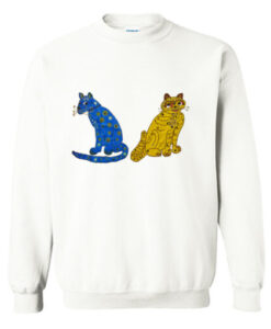 Abba Blue and Yellow Cat Sweatshirt AI